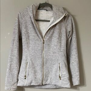 Athleta Cream Sherpa-Lined Hoodie